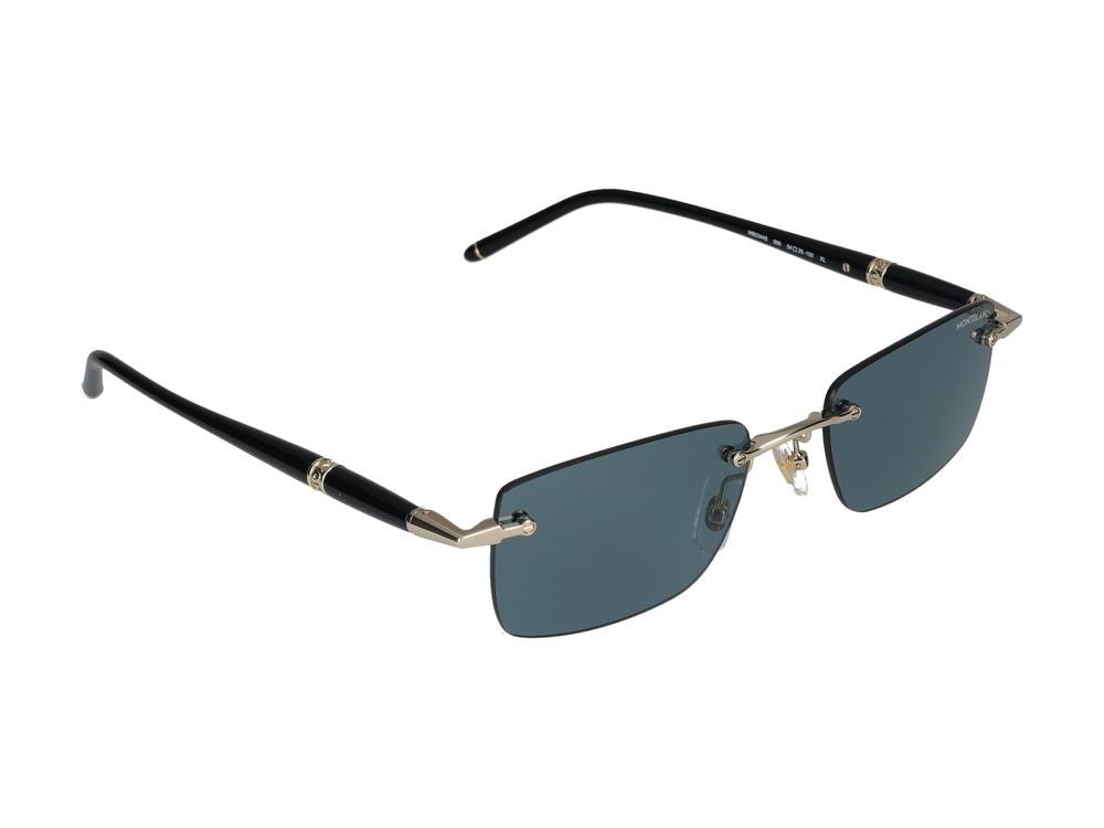 Montblanc Gold Mb0344s Metal Rimless Sunglasses