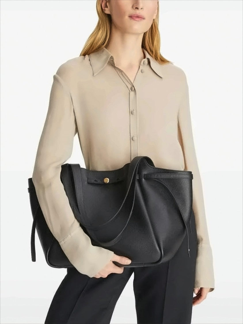 Tory Burch Cowhide Leather Shoulder Bag With Gold-Tone Closure