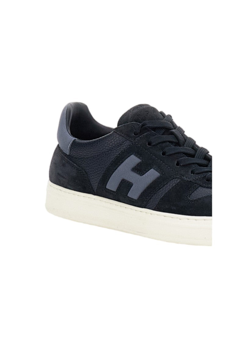 Hogan Blue Leather Suede Inserts Sneakers