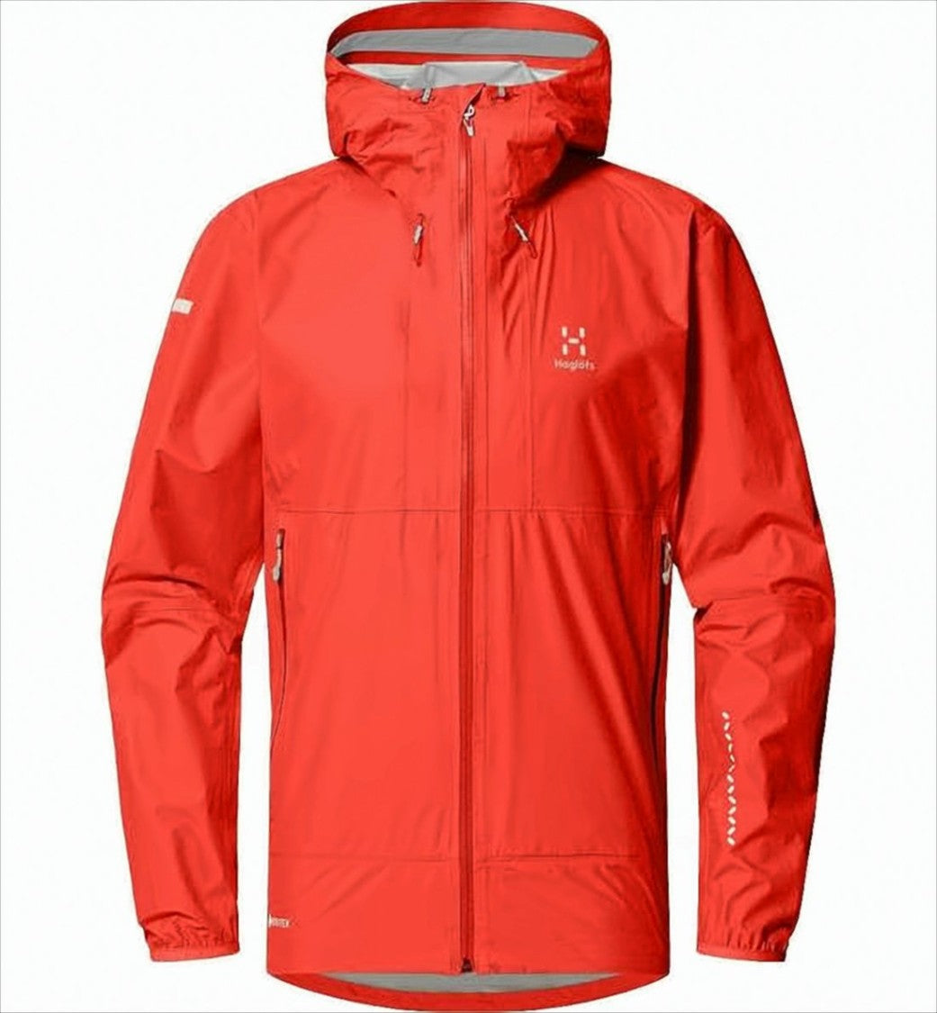 Haglöfs Red Polyamide Jacket With Hood