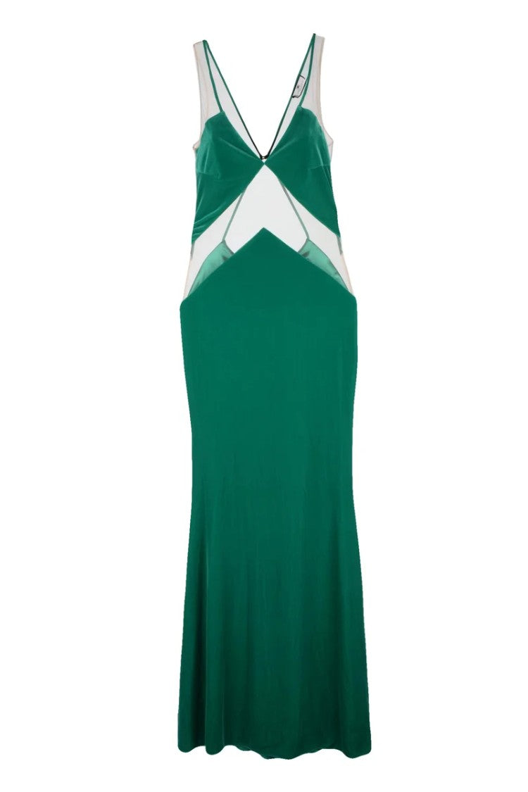 Red Carpet E. Franchi Velvet Dress - Green