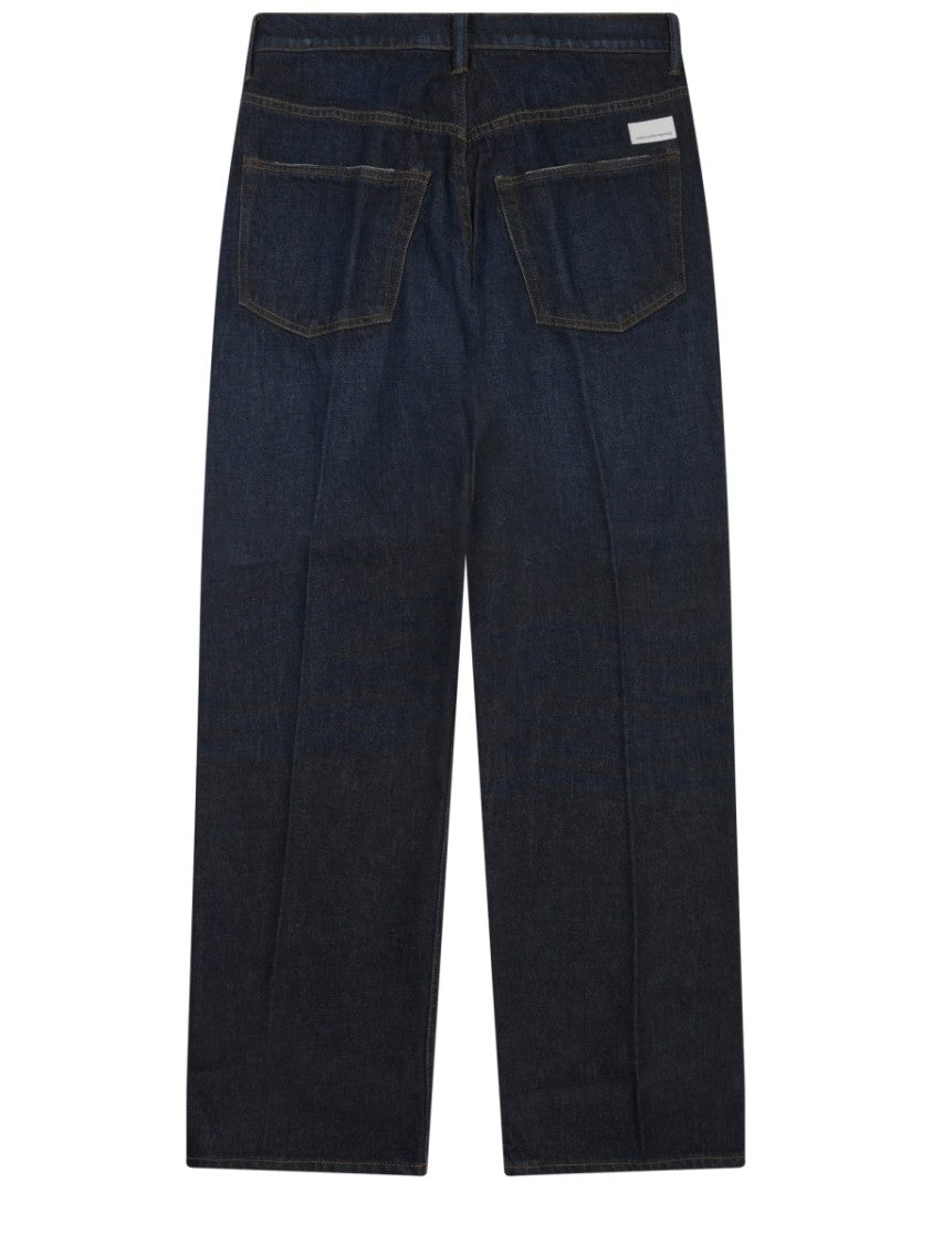 Nine In The Morning Icaro Dark Indigo Faded Relaxed Jeans