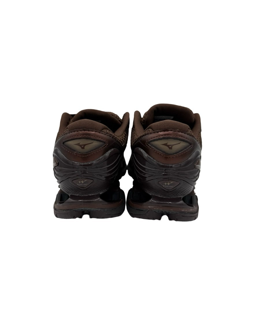 Mizuno Futuristic Brown Sneakers With Segmented Sole
