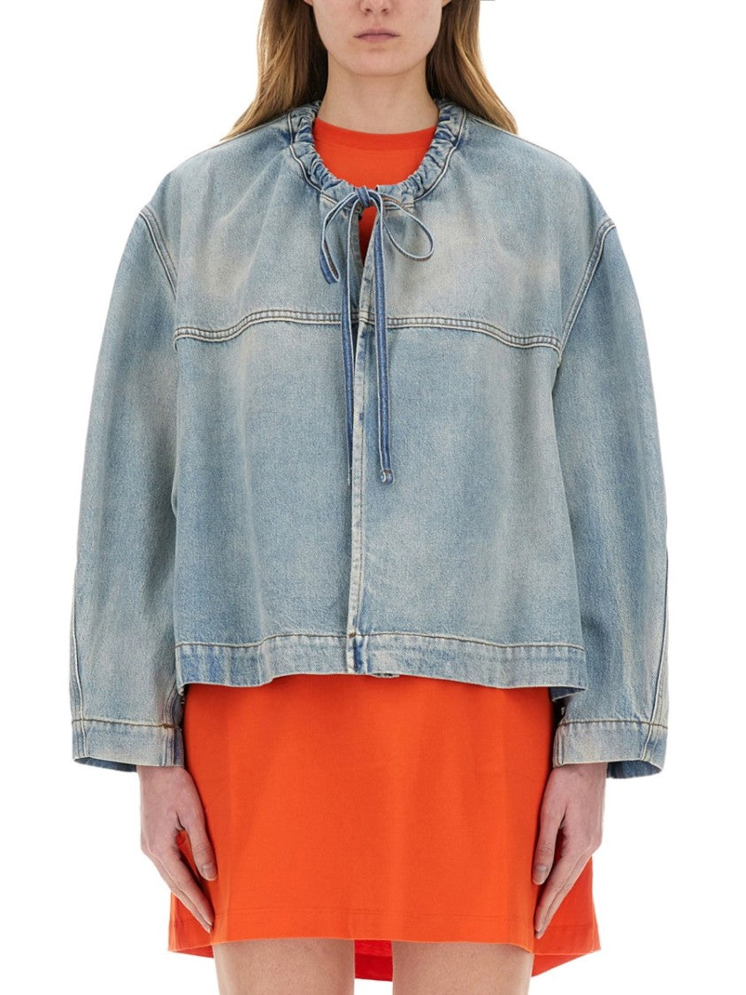 Msgm Relaxed-Fit Oversized Denim Jacket
