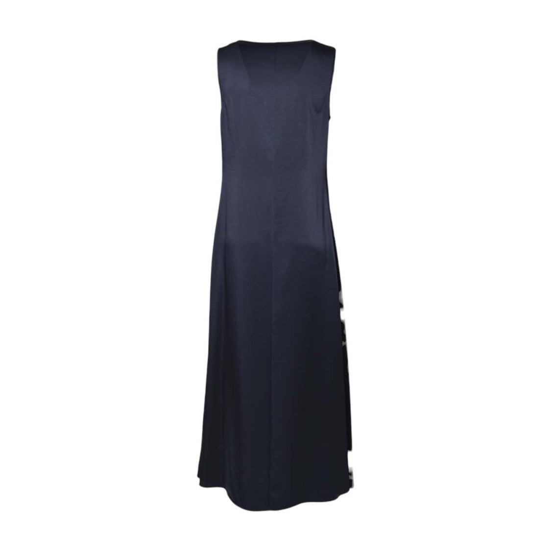 Max Mara V-Neck Black Maxi Dress With Flowing Silhouette