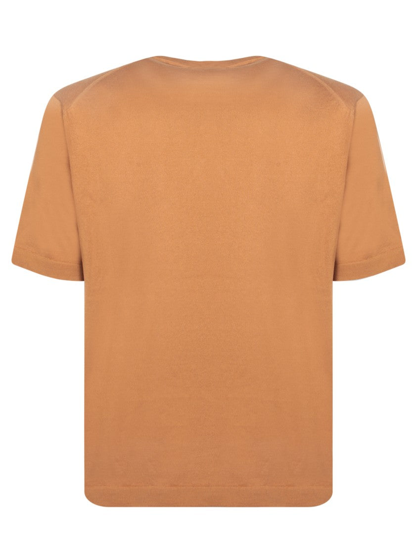 Dell'oglio Burnt Hue Cotton T-Shirt