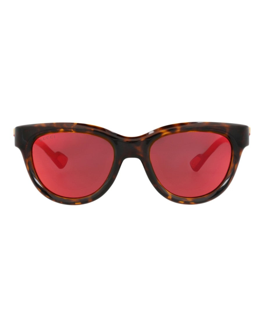 Gucci Round-Frame Injection Sunglasses