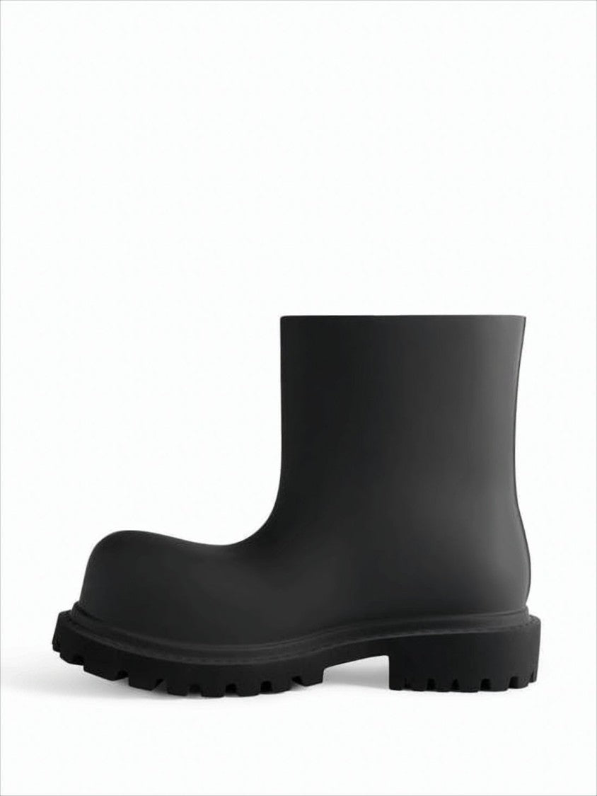 Balenciaga Matte Finish Chunky Sole Ankle Boots