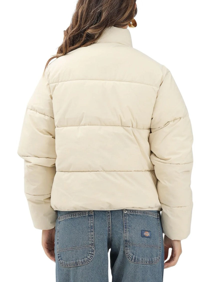 Dickies White Polyester Quilted Down Jacket
