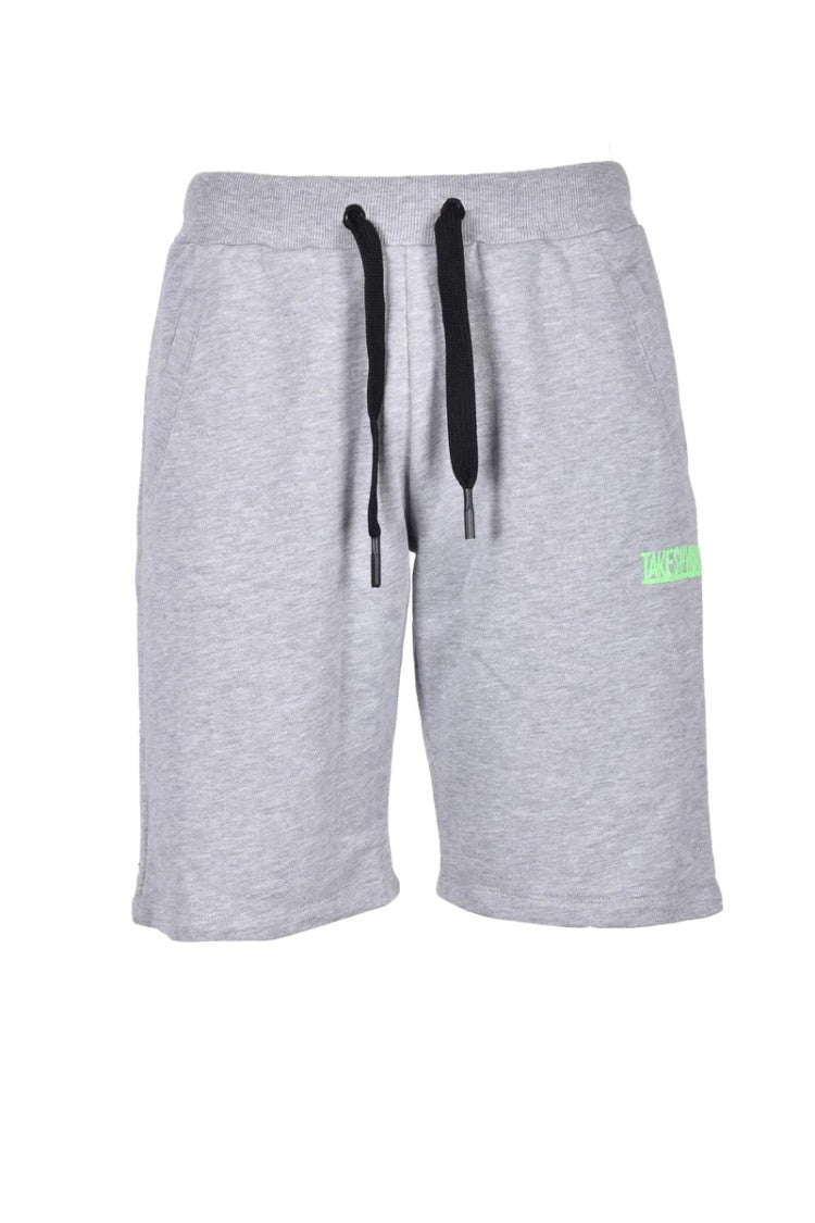 Takeshy Kurosawa Heather Grey Relaxed Cotton Bermuda Shorts