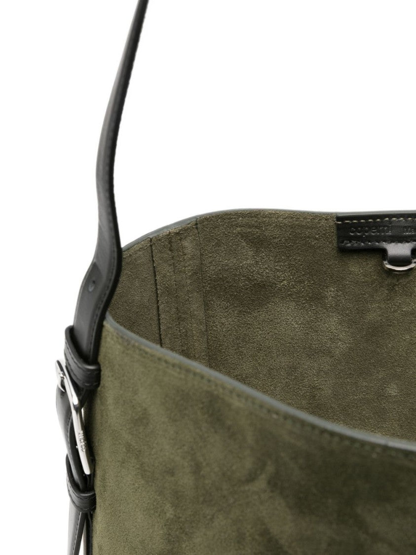 Coperni Trapezoidal Suede Bag With Adjustable Leather Strap