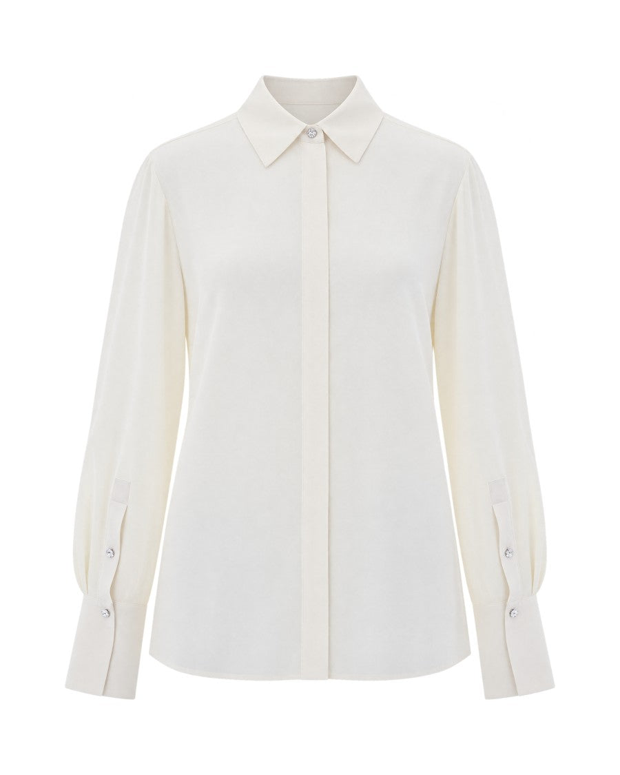 Liu Jo New Moka Lightweight Crepe De Chine Blouse