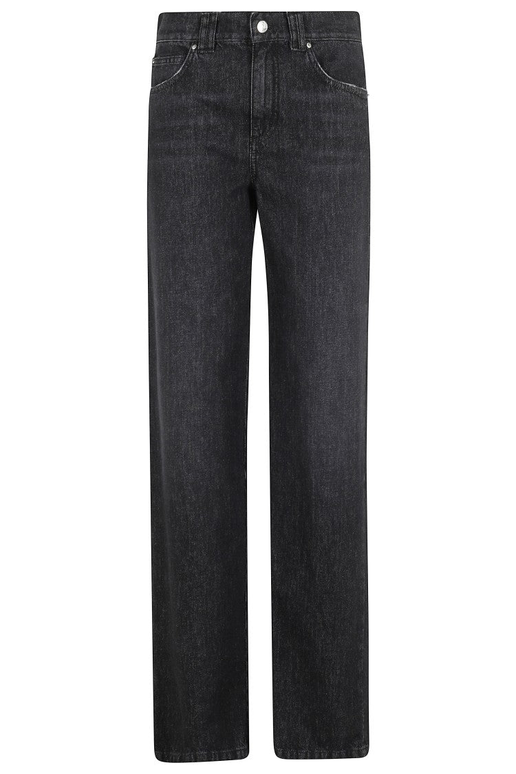 Stella Maxwell X Marella Straight-Leg Jeans With Iced Finish