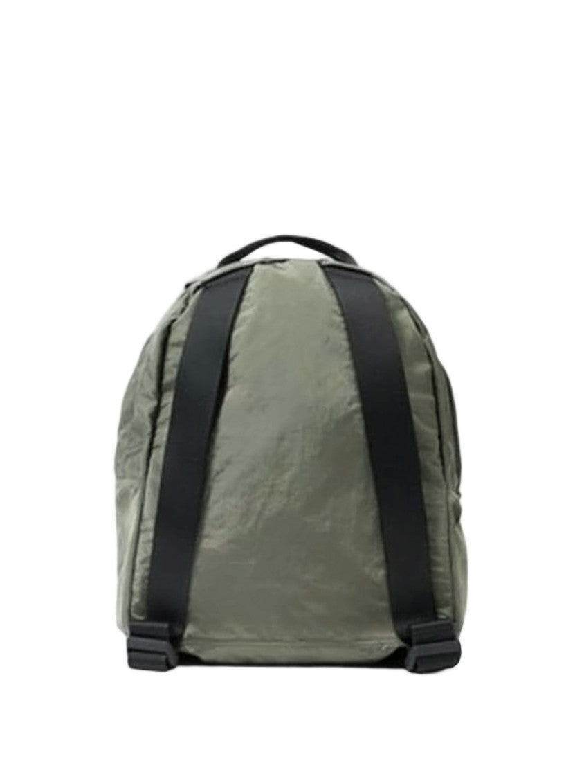 Stone Island Minimalist Olive Green Polyamide Backpack