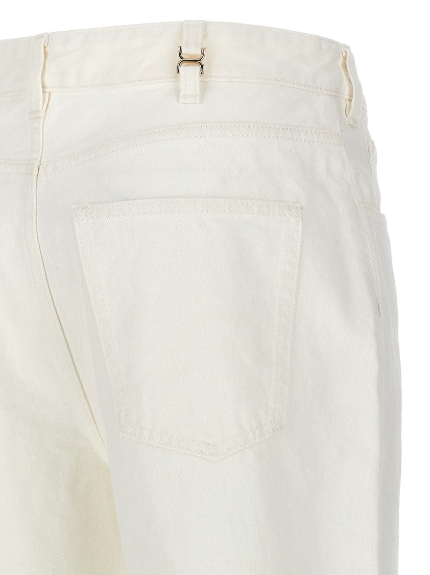 Chloé High-Waisted Flare Leg Jeans With Minimalist Detailing