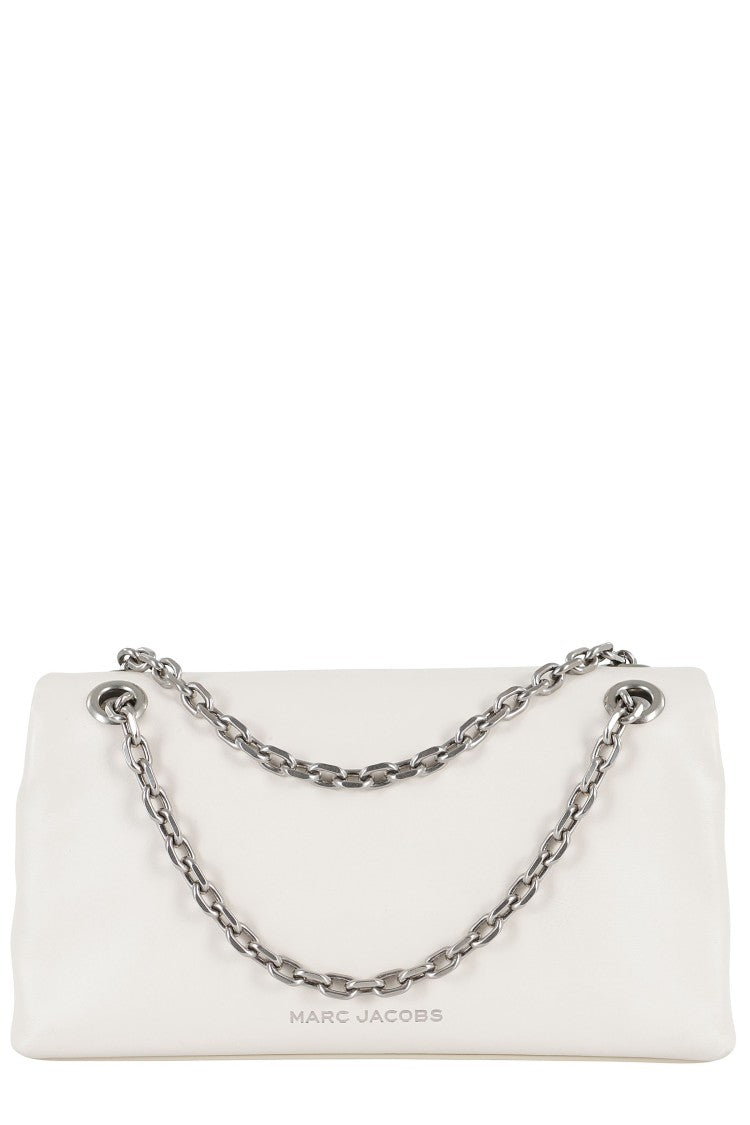 Marc Jacobs White The Dual Chain Mini Swivel Leather Shoulder Bag