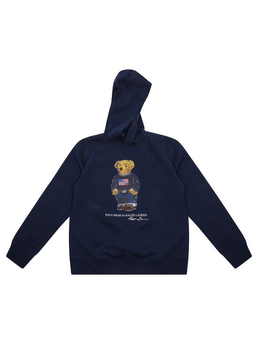 Polo Ralph Lauren Navy Graphic Bear Pullover Sweatshirt