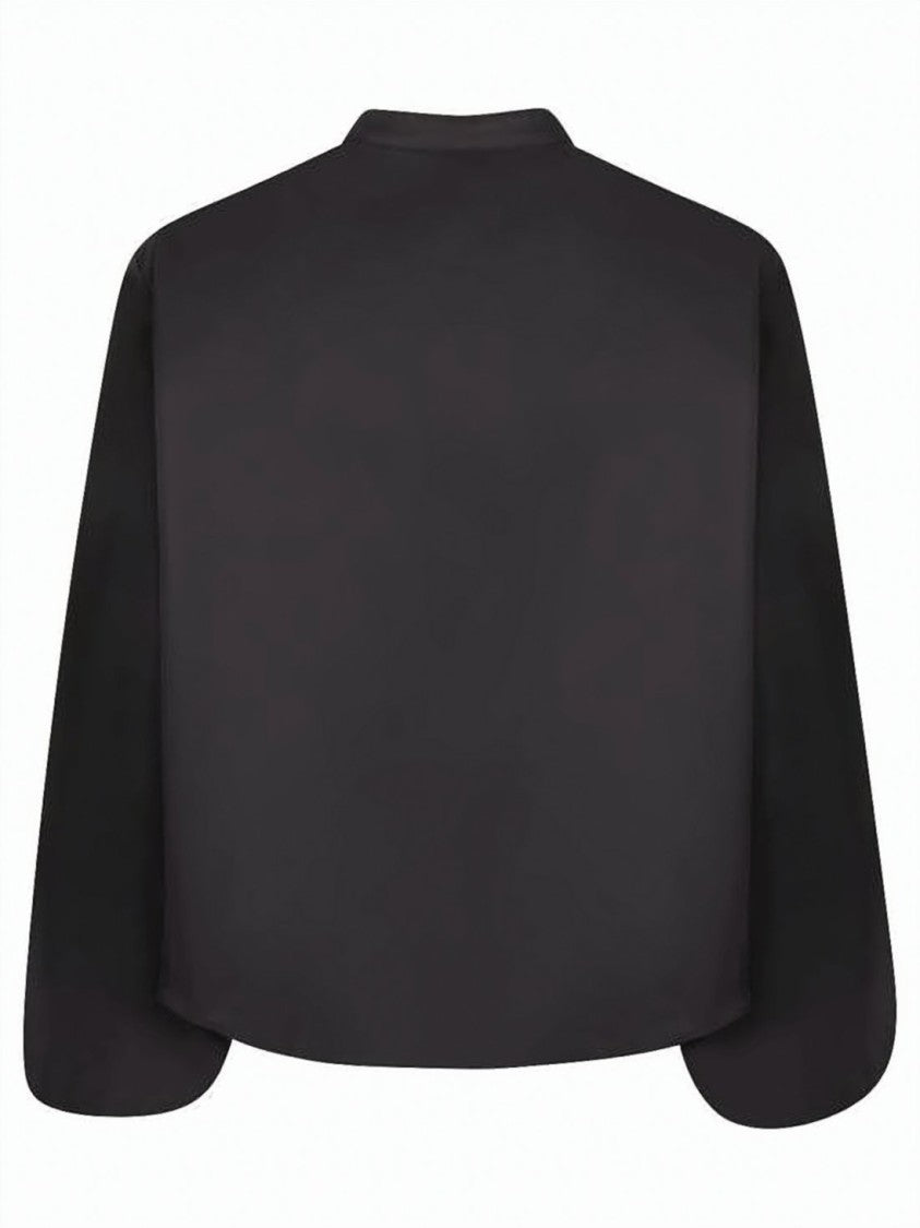 Moncler Cropped Matte-Finish Jacket With Structured Sleeves