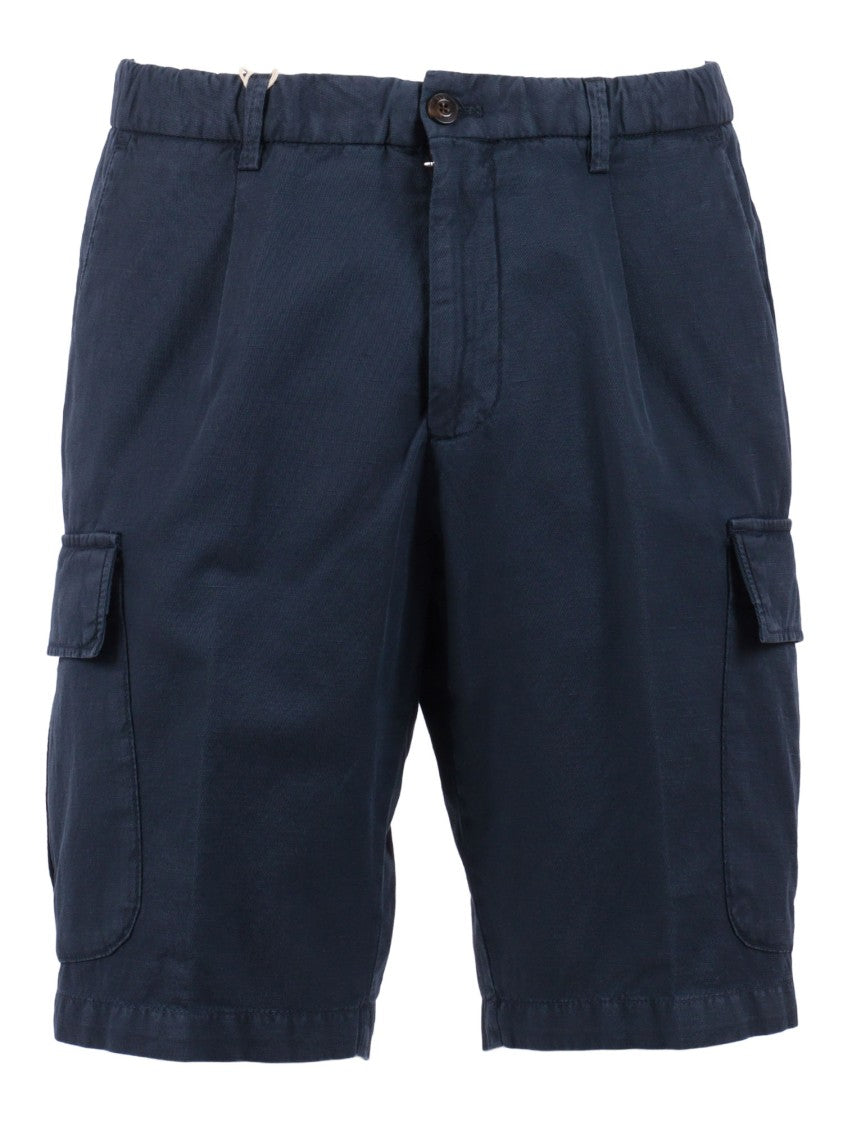 Briglia Blue Cargo Flap Pocket Shorts