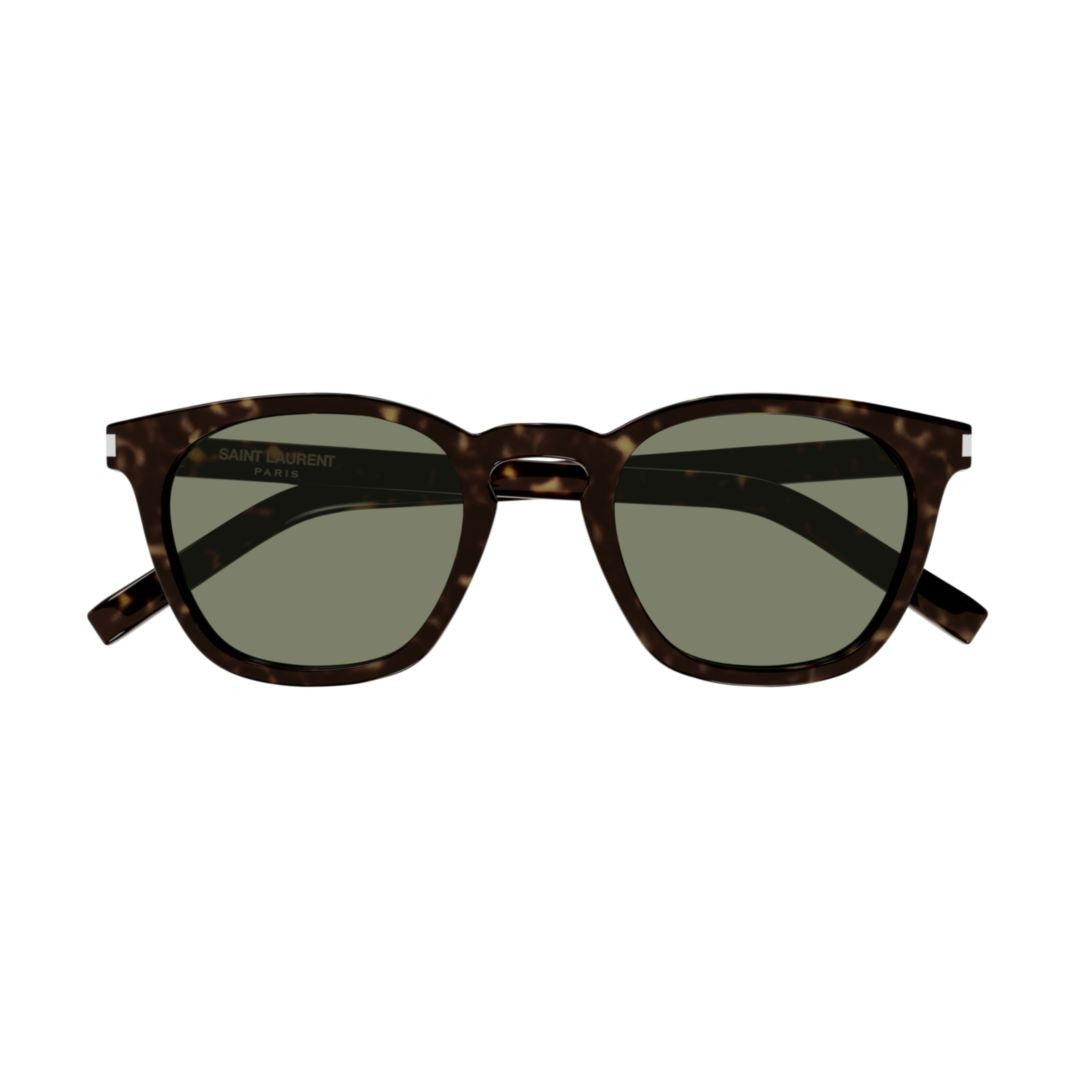 Saint Laurent Classic Tortoiseshell Square Frame Sunglasses