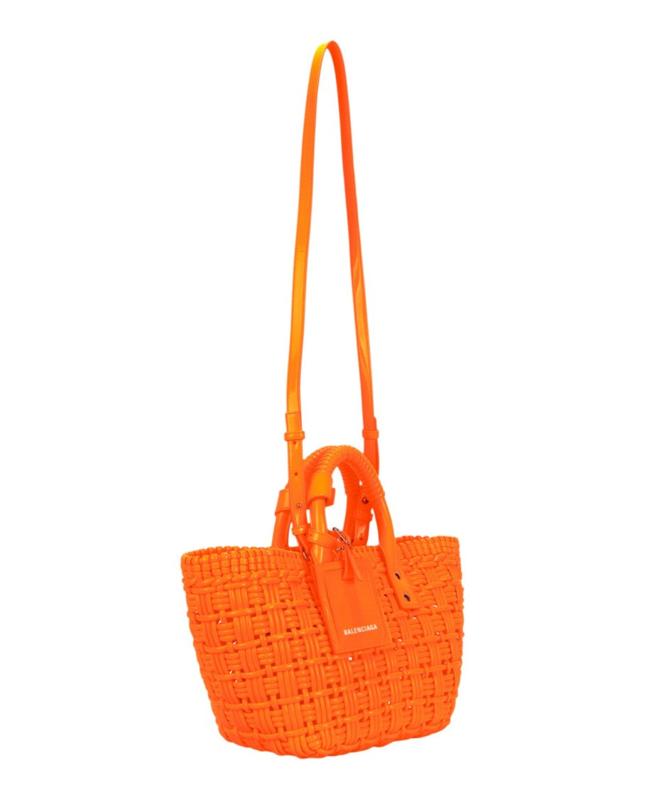 Balenciaga Bistro Xs Basketweave Top Handle Bag