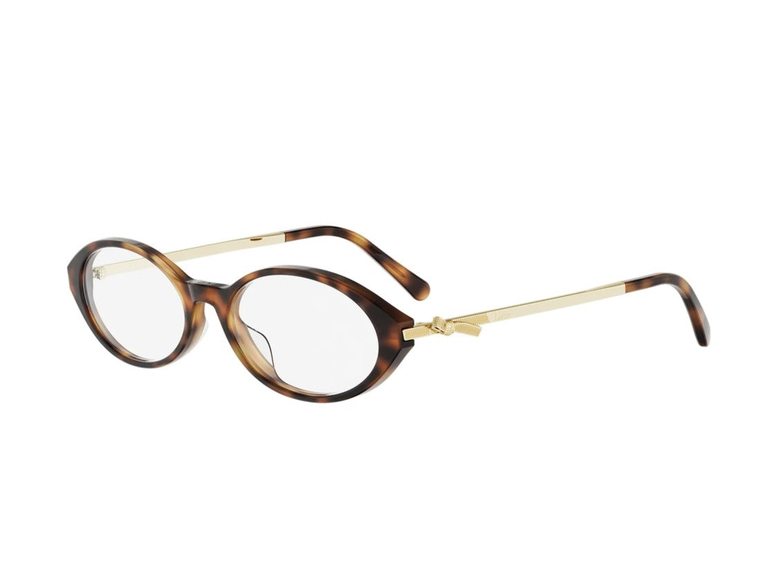 Dior Tortoiseshell Cd50149i Round Eyeglasses