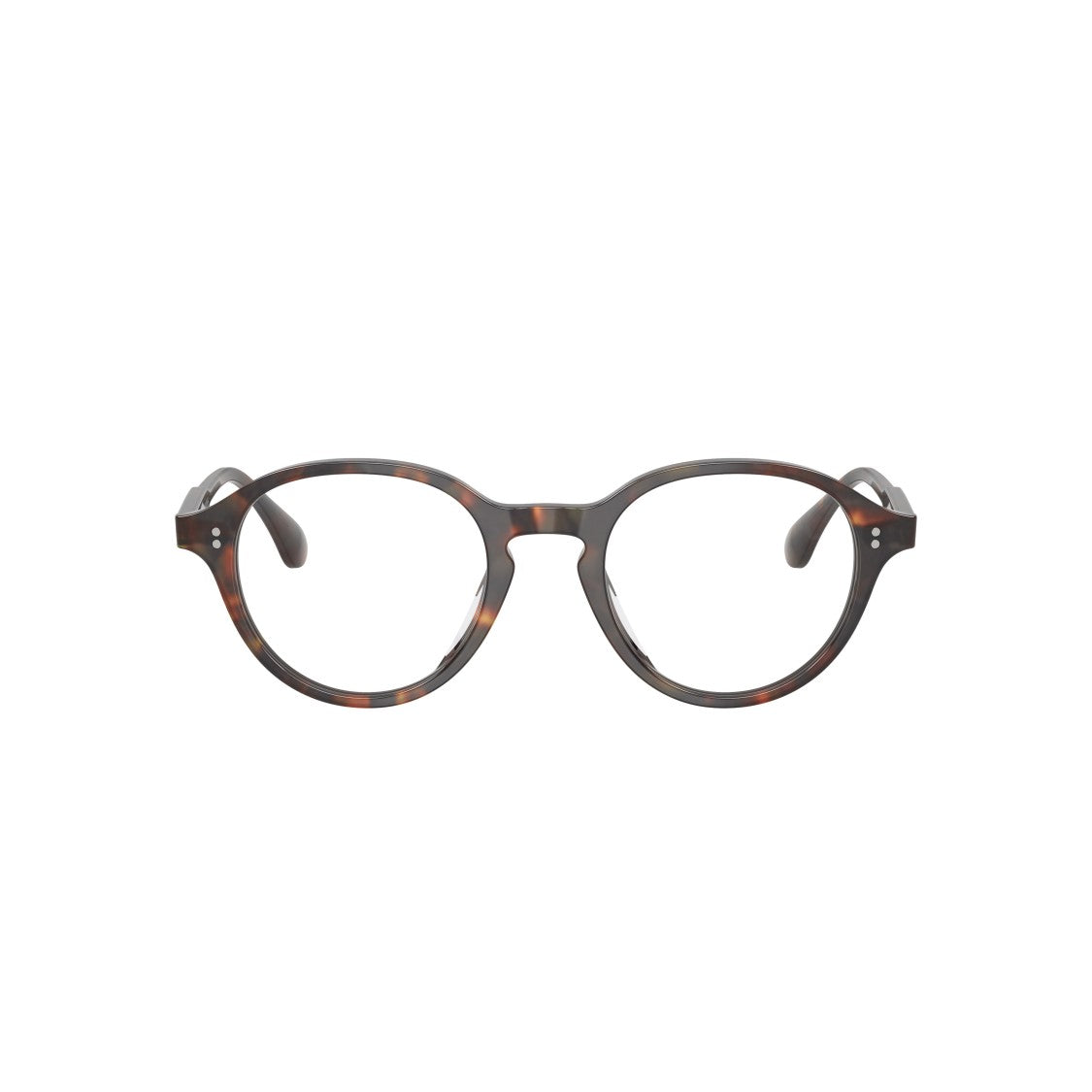 Oliver Peoples 0Ov5602u Tortoiseshell Round Frame Eyeglasses With Keyhole Bridge