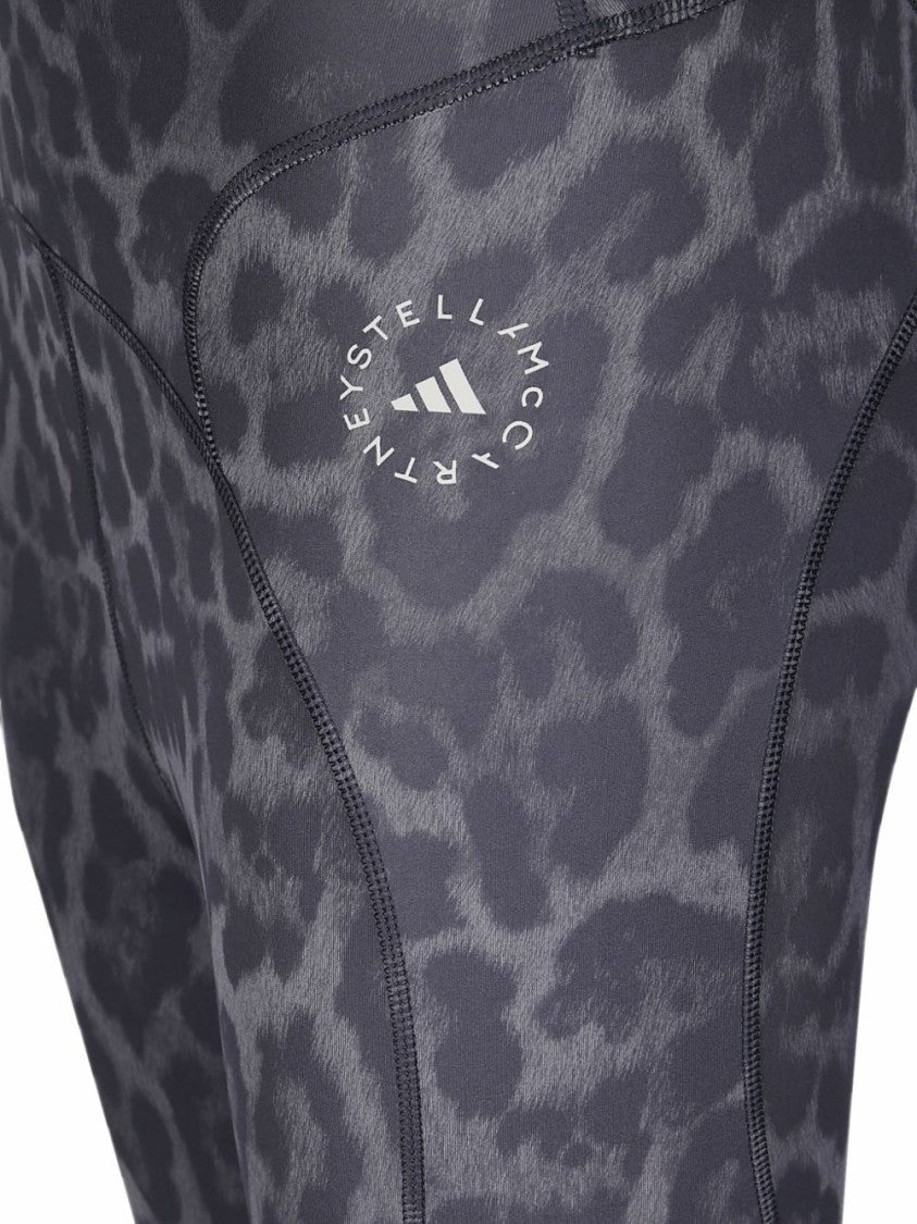 Adidas By Stella Mccartney Leopard Print High-Waisted Fitted Leggings