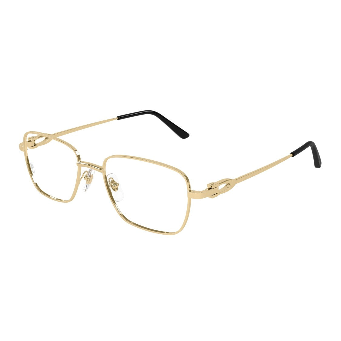 Cartier Ct0519o Gold Finish Metal Frame Eyeglasses