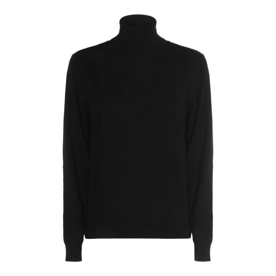 Malo Fitted Turtleneck Sweater With Ribbed Details