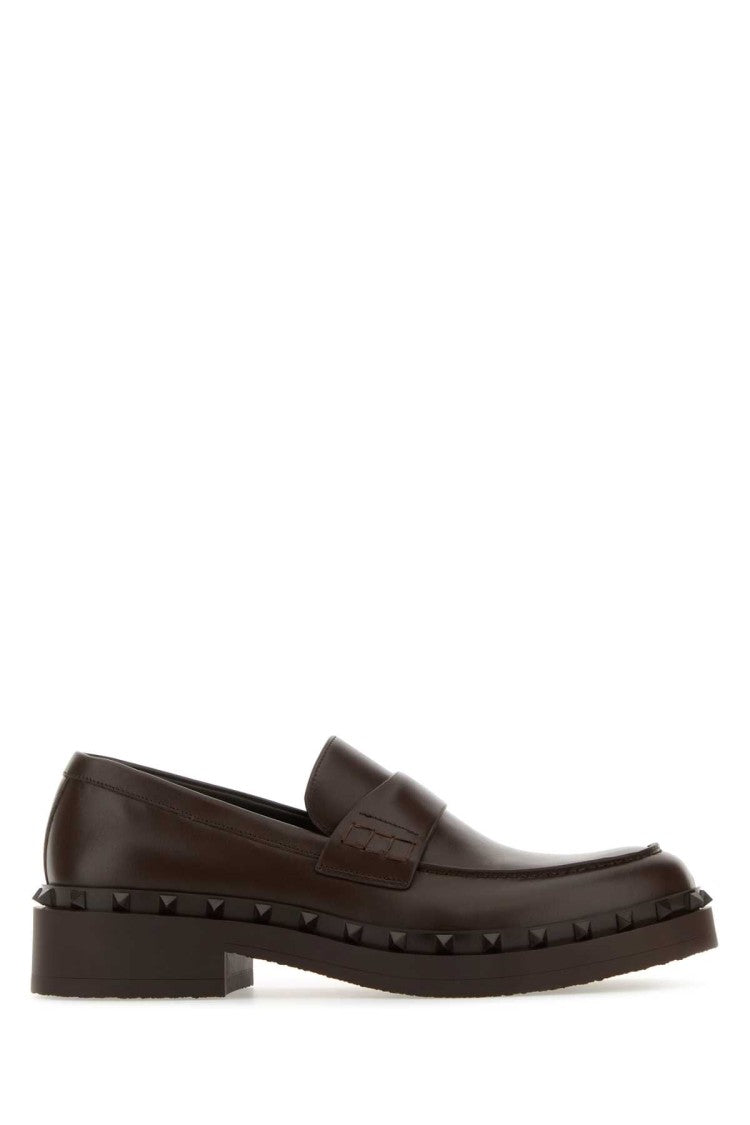 Valentino Garavani Brown Leather Loafers