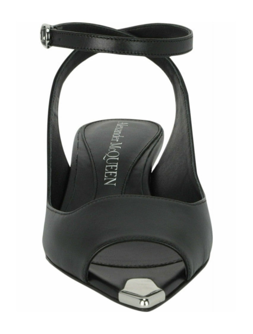 Alexander Mcqueen Punk Peep Toe Sandals