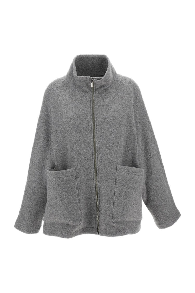 Barena Grey Grecale Ultra-Soft Double Wool Jersey Sweater