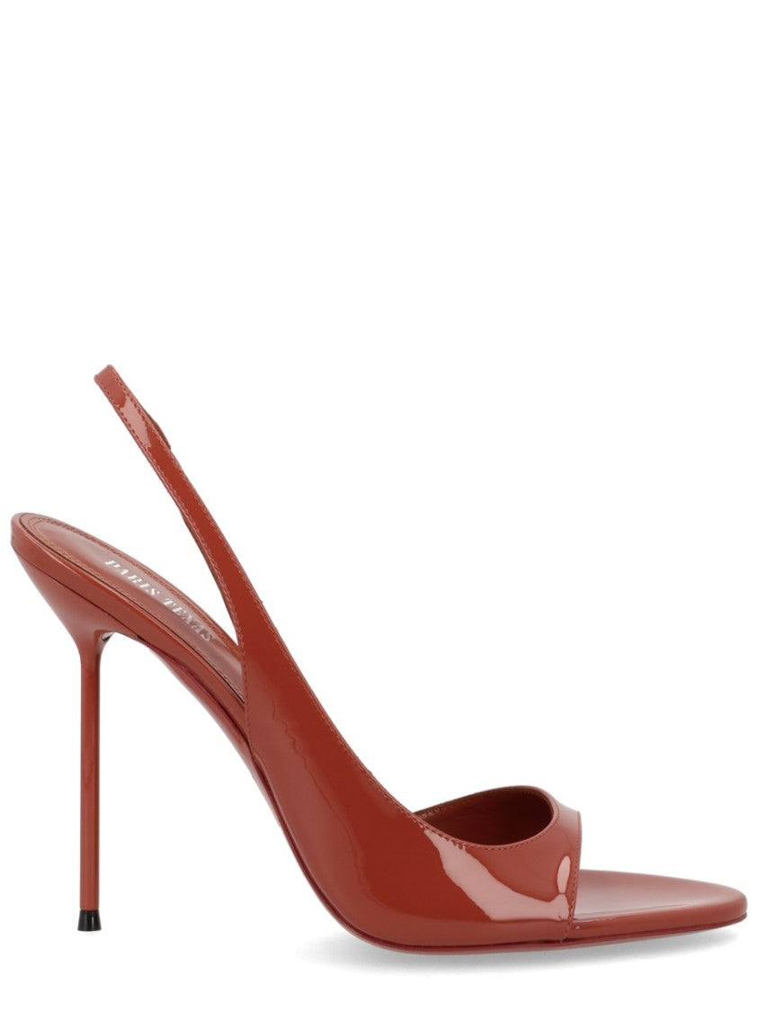 Paris Texas Neutrals Lydia Glossy Open Toe Sandals