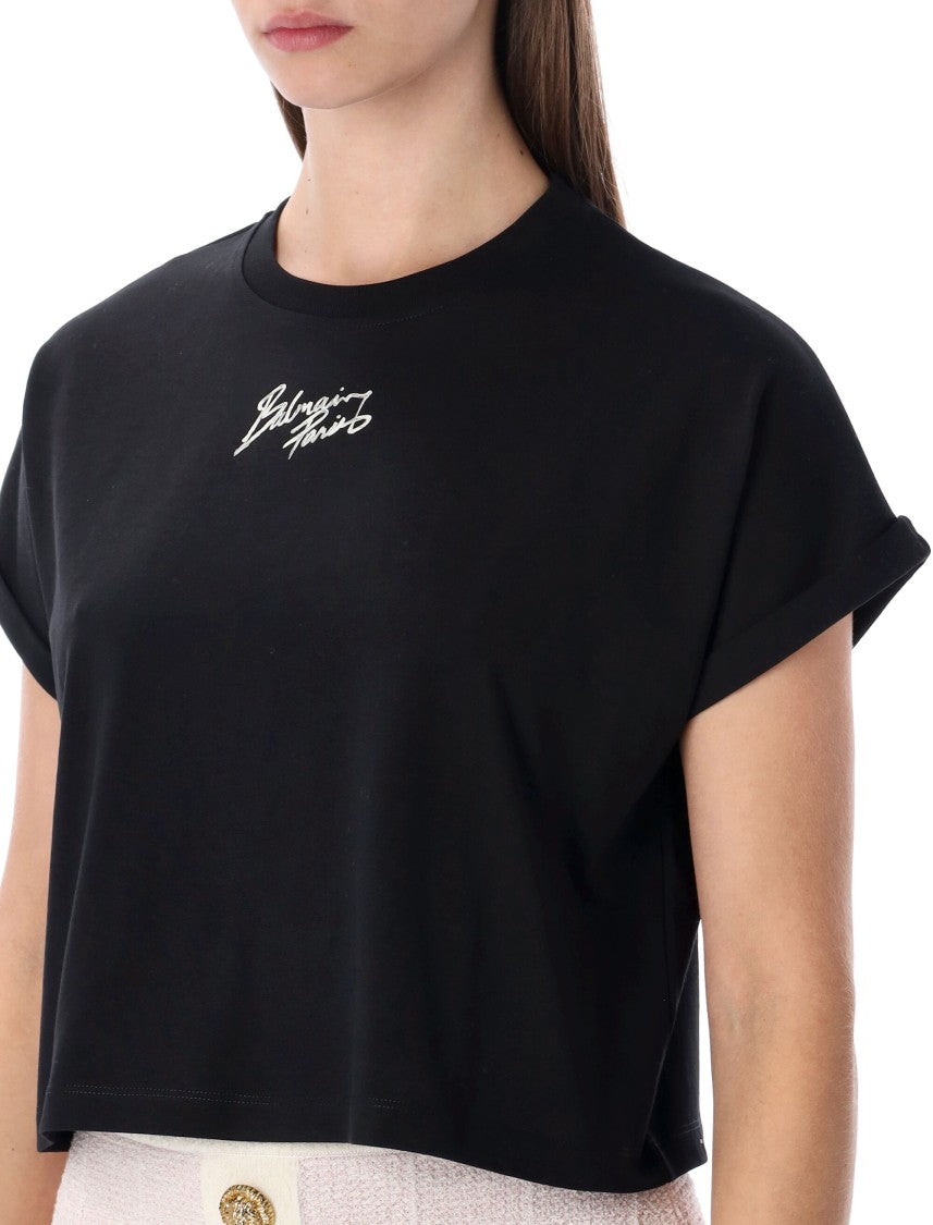 Balmain Balmain Paris Boxy Cotton T-Shirt