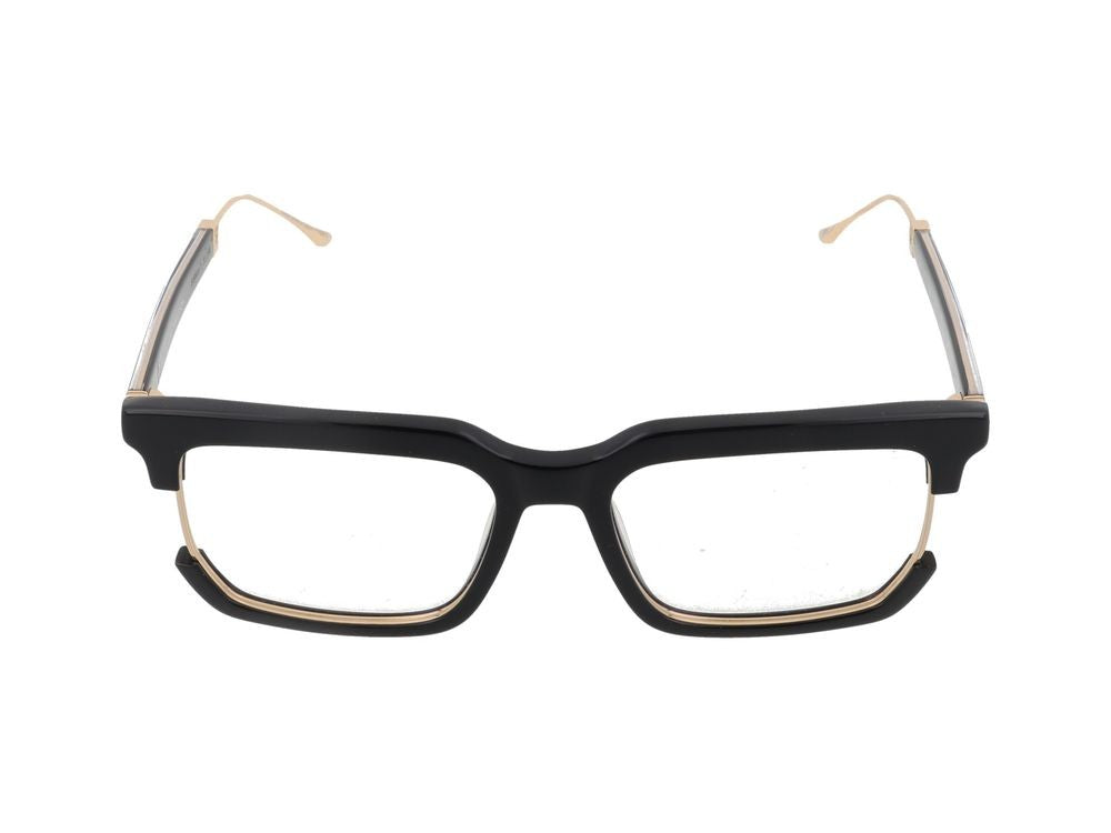 Anna-Karin Karlsson Oversized Gold Accent Square Frame Eyeglasses