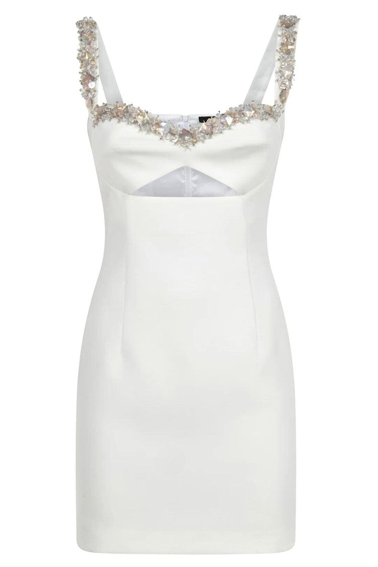 Amen Swarovski Suspenders Dress