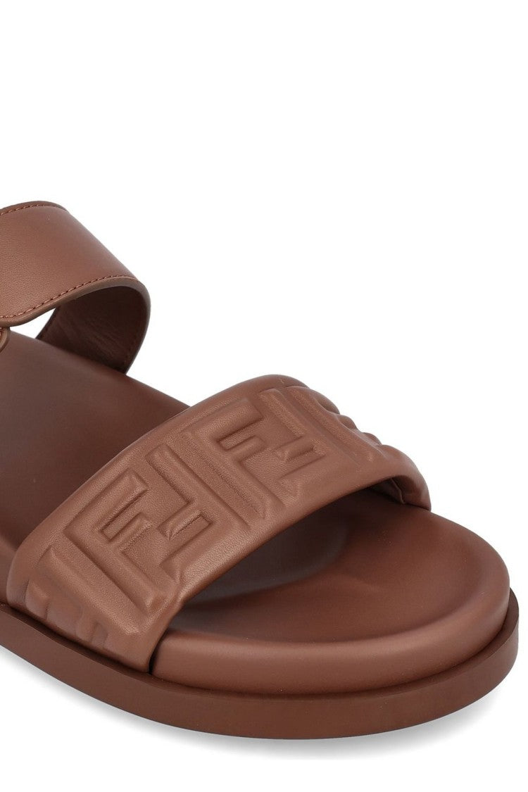 Fendi Brown Sandals With Timeless Design And Striking Detailing