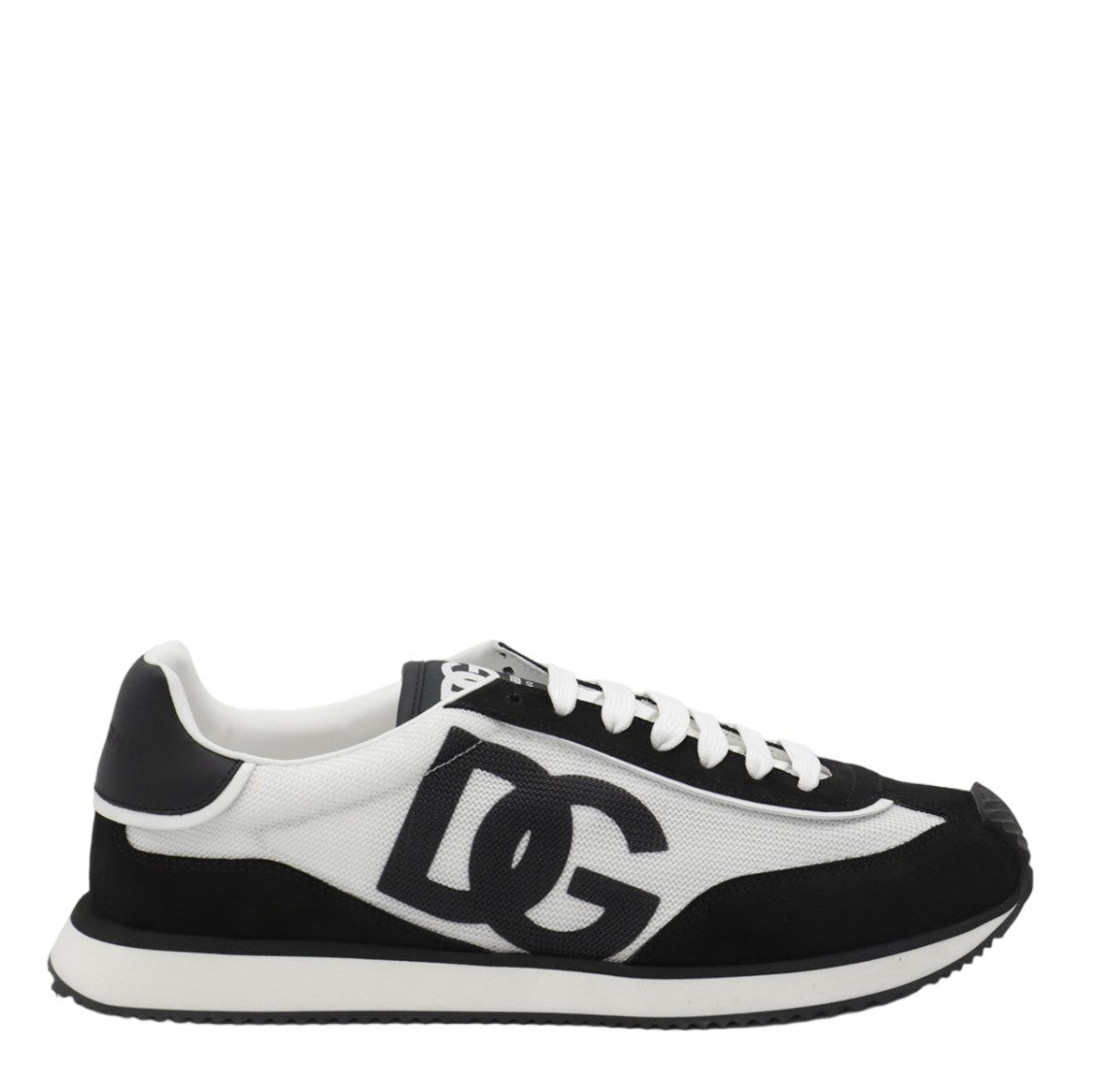 Dolce & Gabbana Monochrome Sneakers With Bold Dg Logo