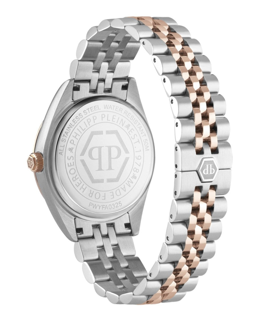 Philipp Plein Date Superlative Crystal Watch With Two-Tone Case
