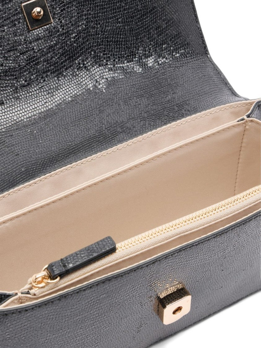 Liu Jo Textured Black Shoulder Bag
