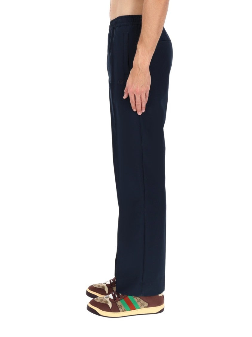 Gucci Straight-Leg Technical Panama Pants With Tailored Details