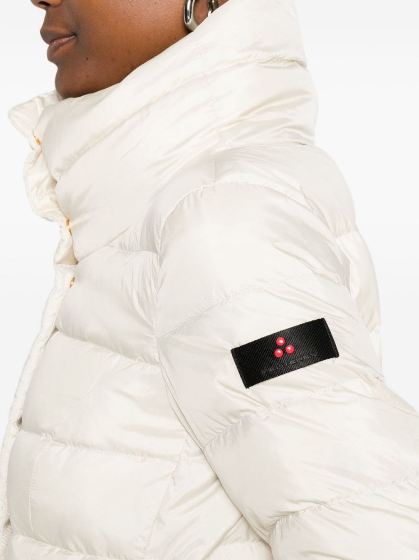 Peuterey Quilted Minimalist White Coat