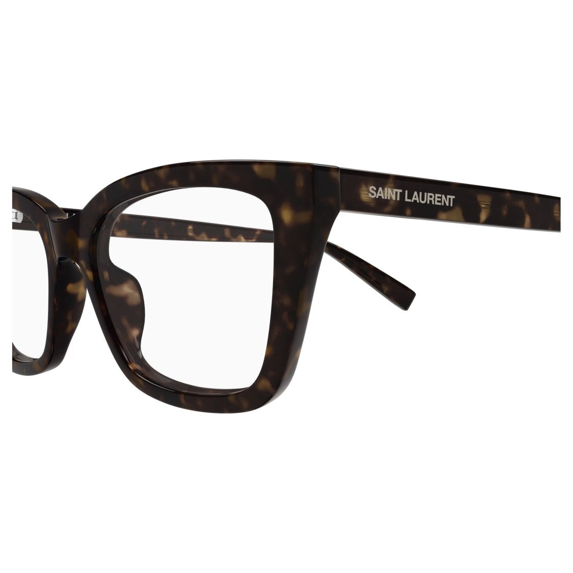 Saint Laurent Oversized Square Tortoiseshell Frame Sunglasses