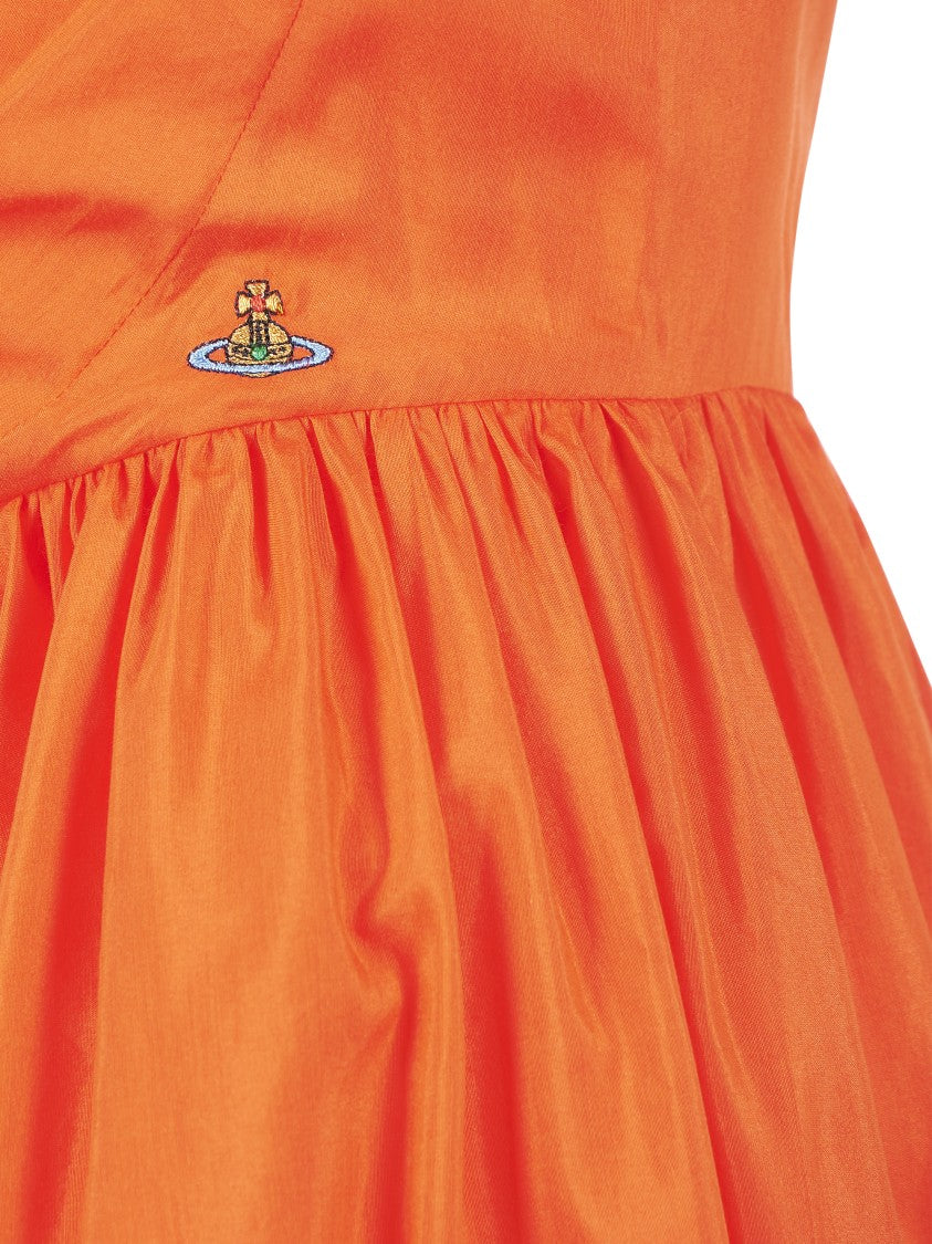 Vivienne Westwood Fitted Bodice Dress With Sweetheart Neckline And Flared Skirt