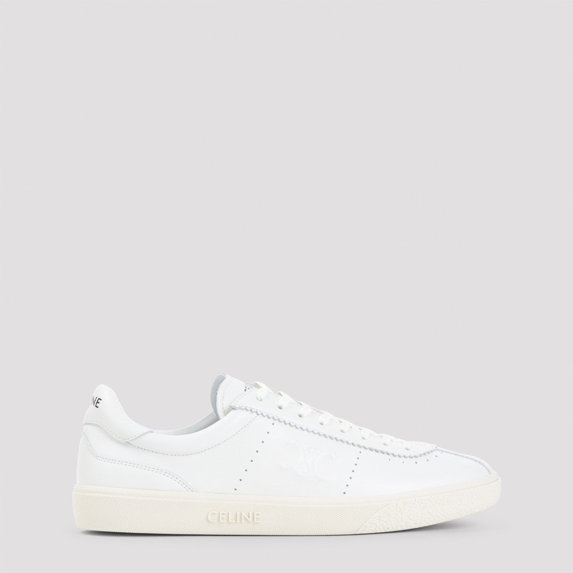 Celine Low Lace-Up Sneakers With Round Toe