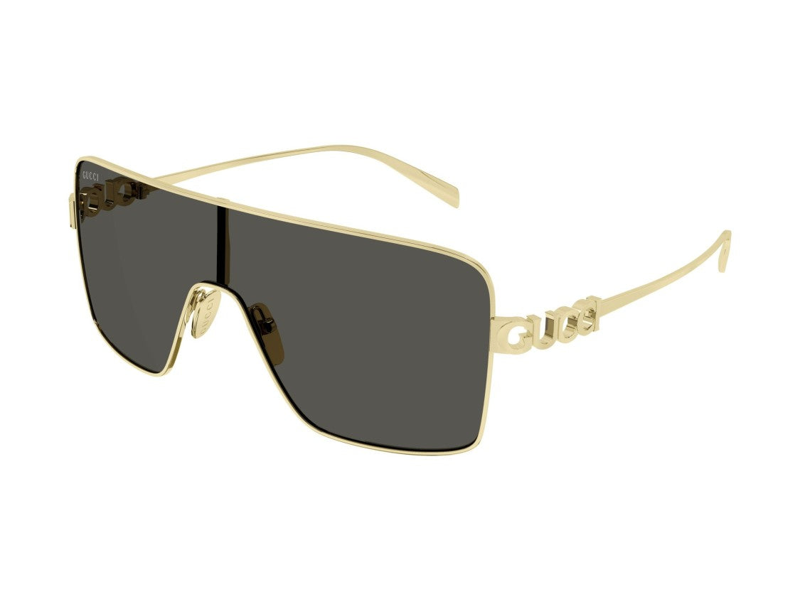 Gucci Gold Gg1936s Metal Oversized Square Sunglasses