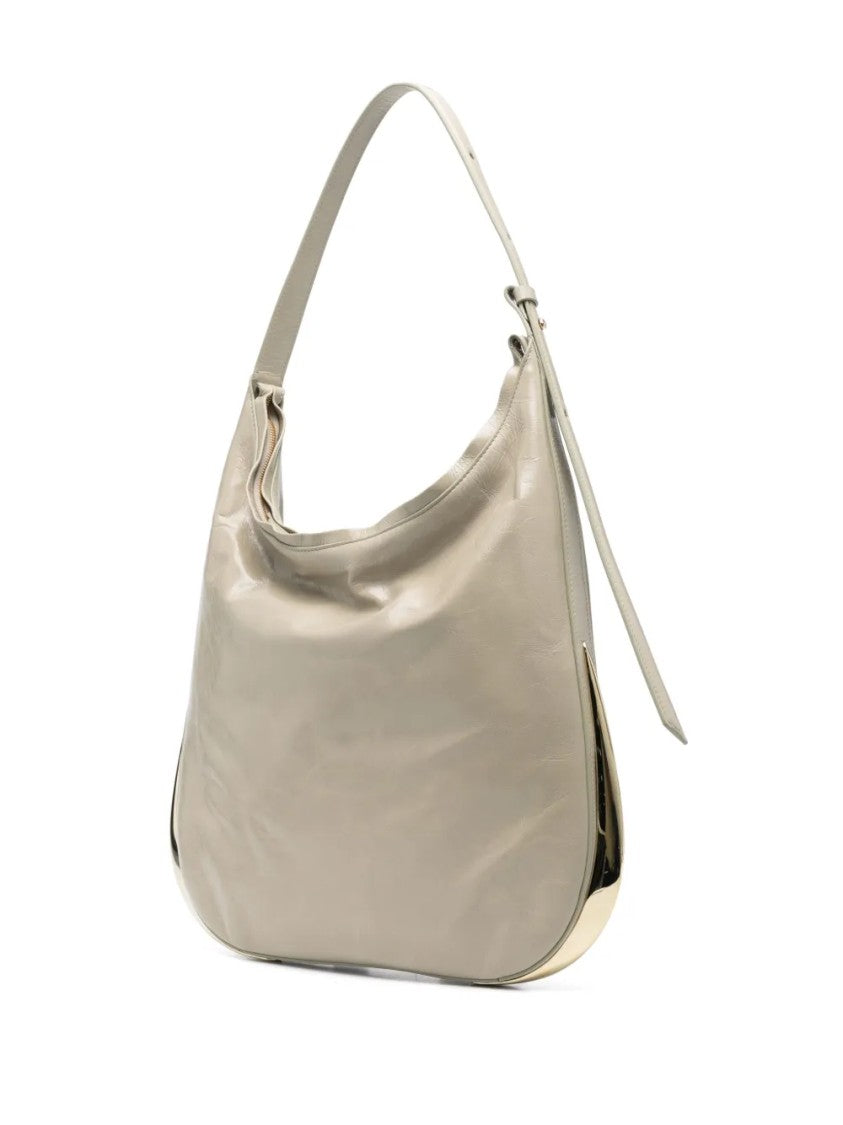 Benedetta Bruzziches Structured Top Handle Detachable Strap Handbag
