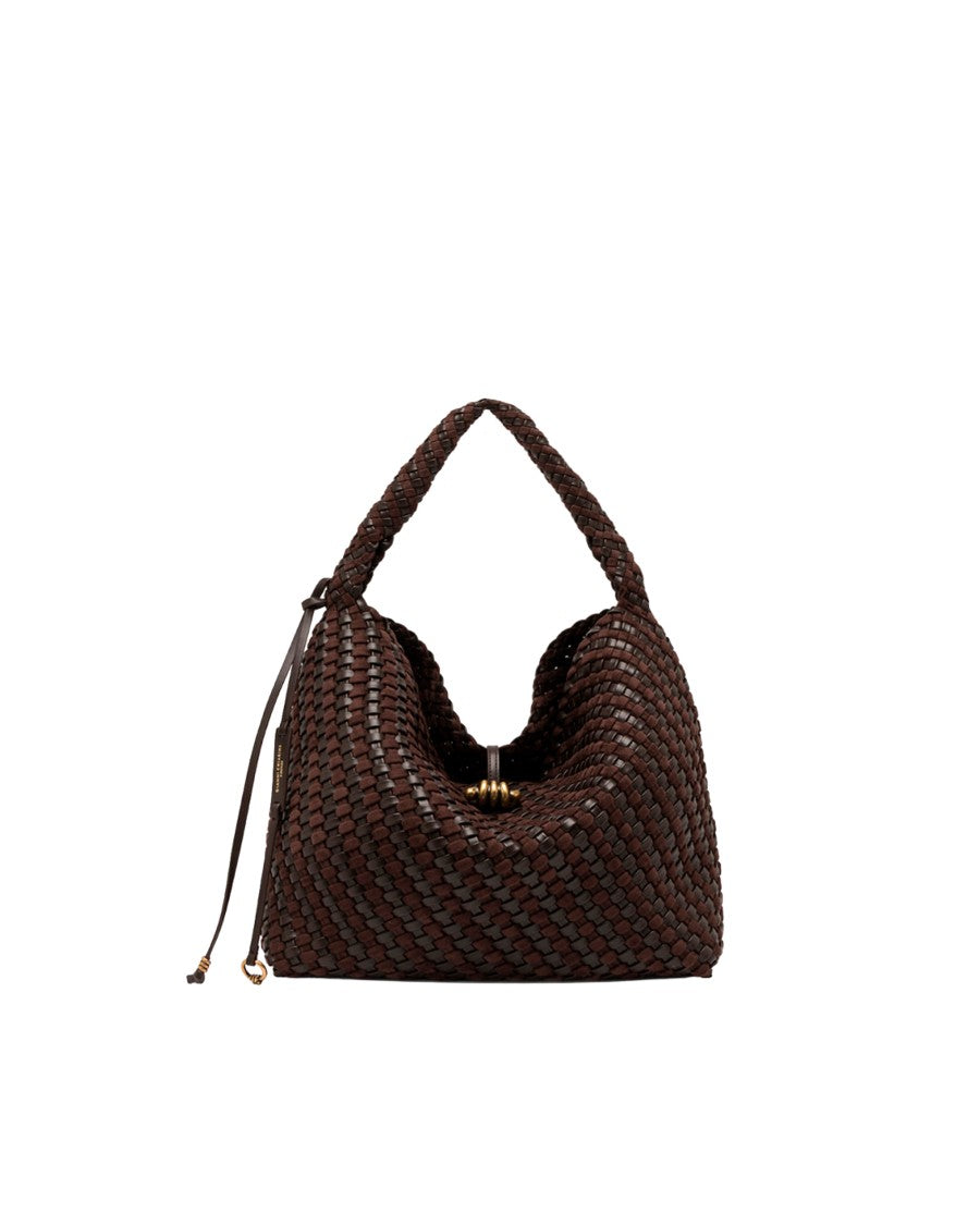 Gianni Chiarini Aurelie Woven Leather Shoulder Bag