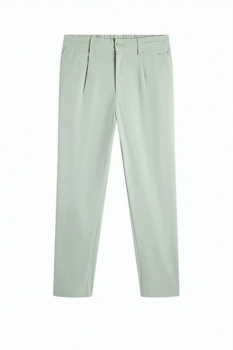 J Lindeberg Straight Fit Tailored Pants With Classic Waistband